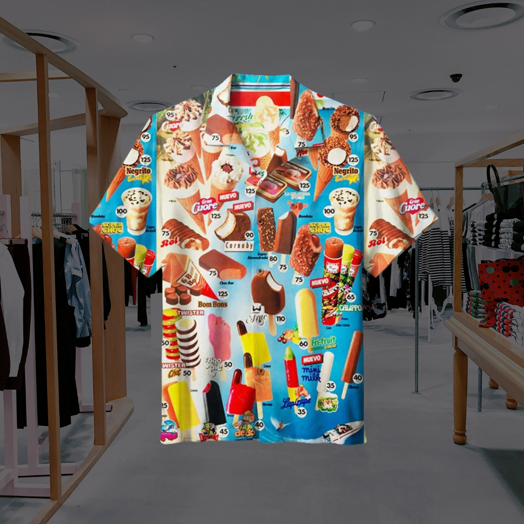 Mason | Playful and Breathable Ice Cream Summer Shirt 1