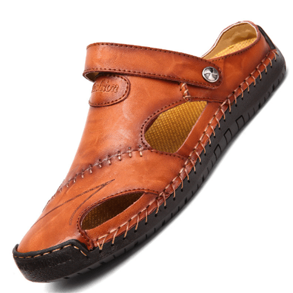 Mateo | Orthopedic Leather Closed Toe Sandals 5