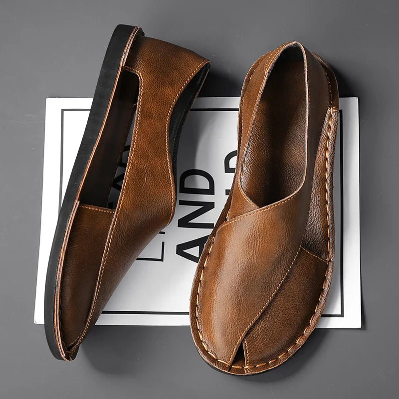 Mateo | Sophisticated And Comfortable Men's Leather Slide Sandals 3