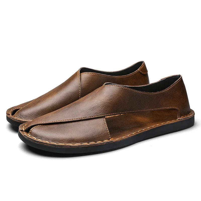 Mateo | Sophisticated And Comfortable Men's Leather Slide Sandals 4