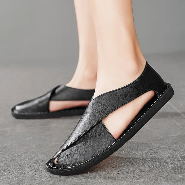 Mateo | Sophisticated And Comfortable Men's Leather Slide Sandals 5