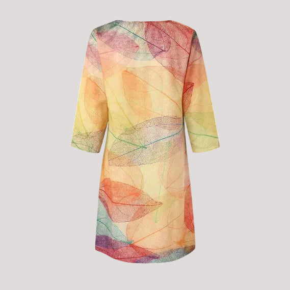 Maven | Breezy, Elegant & Comfortable Women's Summer Dress - Botanical V-Neck Shift 2