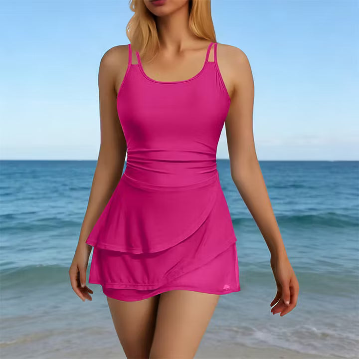 Maya | Elegant Double Strap Shaping One-Piece Swimsuit 2