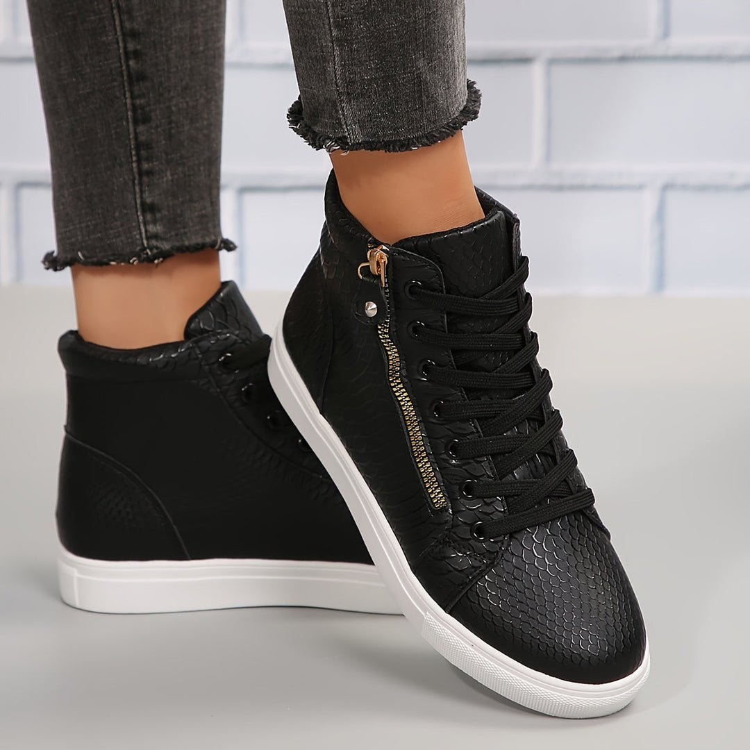 Maya | Sleek and Versatile Streetwear High Top Sneakers 0