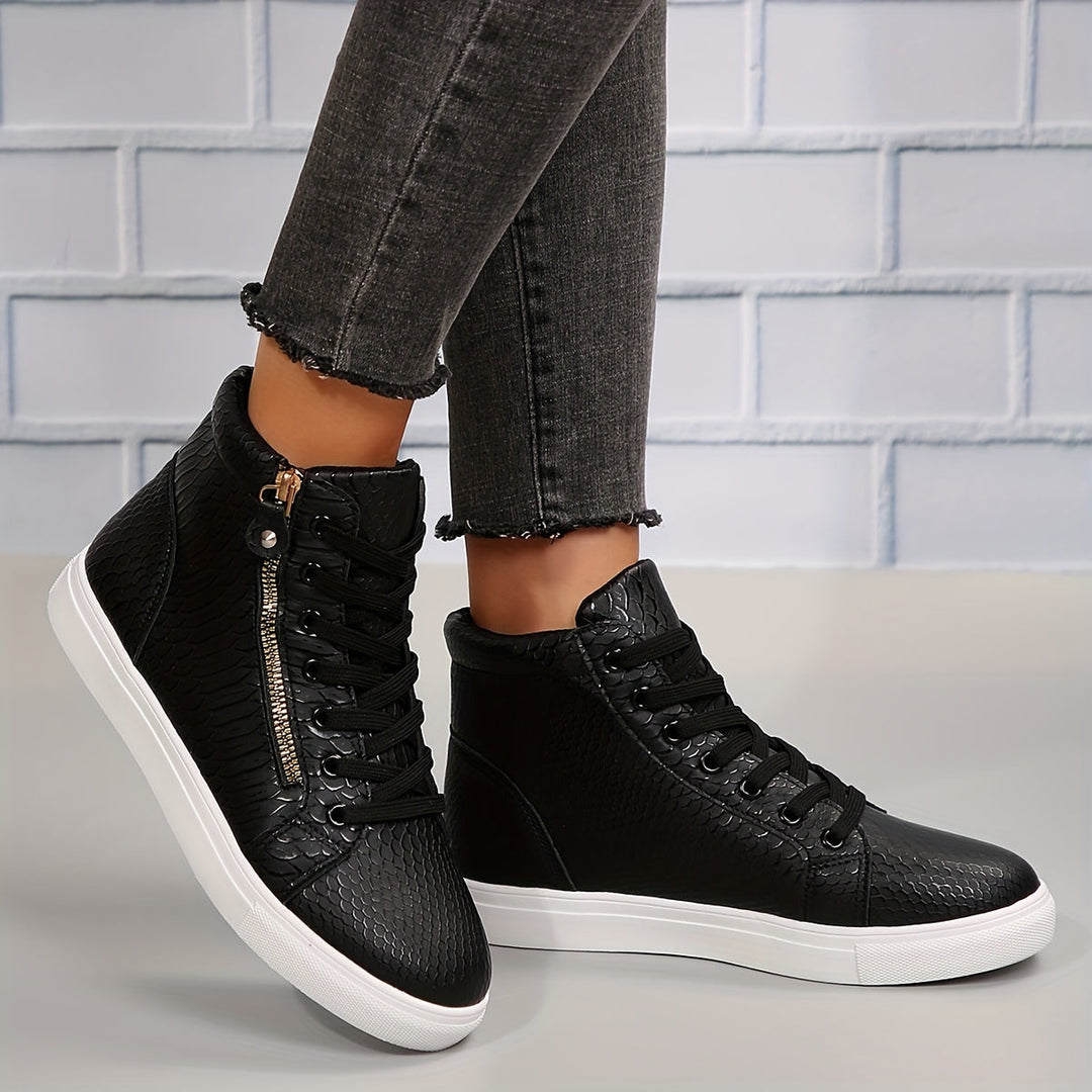 Maya | Sleek and Versatile Streetwear High Top Sneakers 6