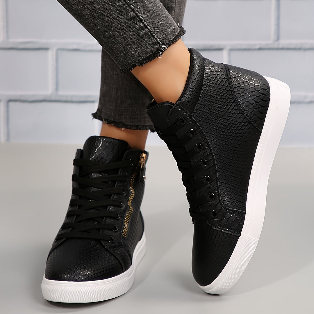 Maya | Sleek and Versatile Streetwear High Top Sneakers 7