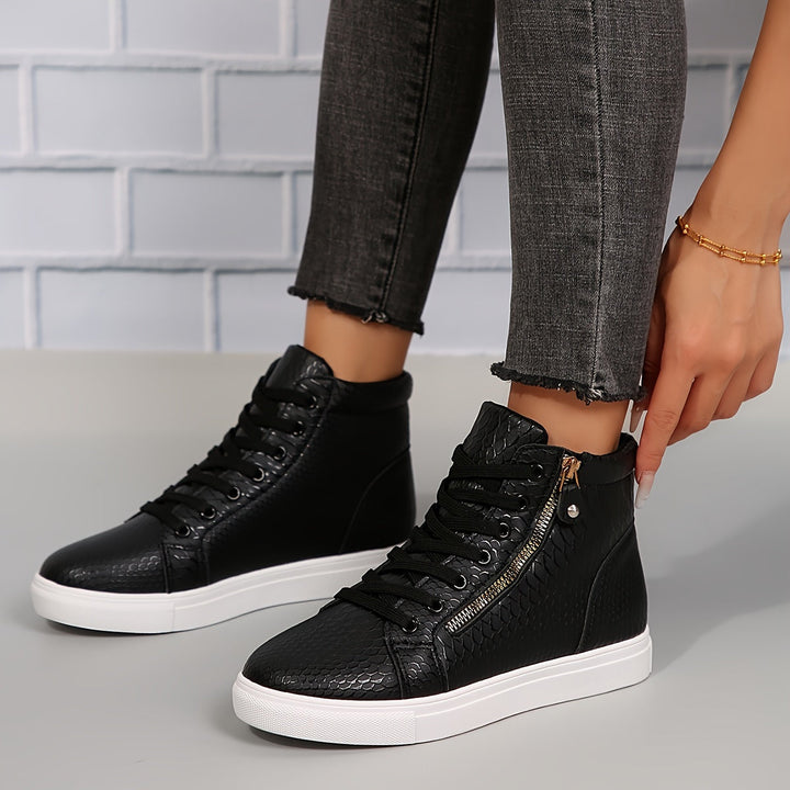 Maya | Sleek and Versatile Streetwear High Top Sneakers 8