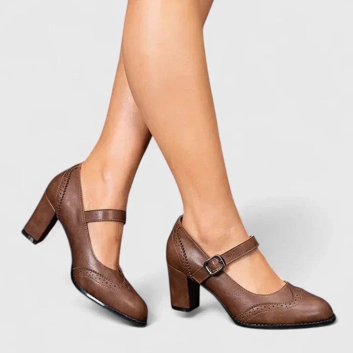 Meredith | Stylish Mary Jane block heel shoes 5