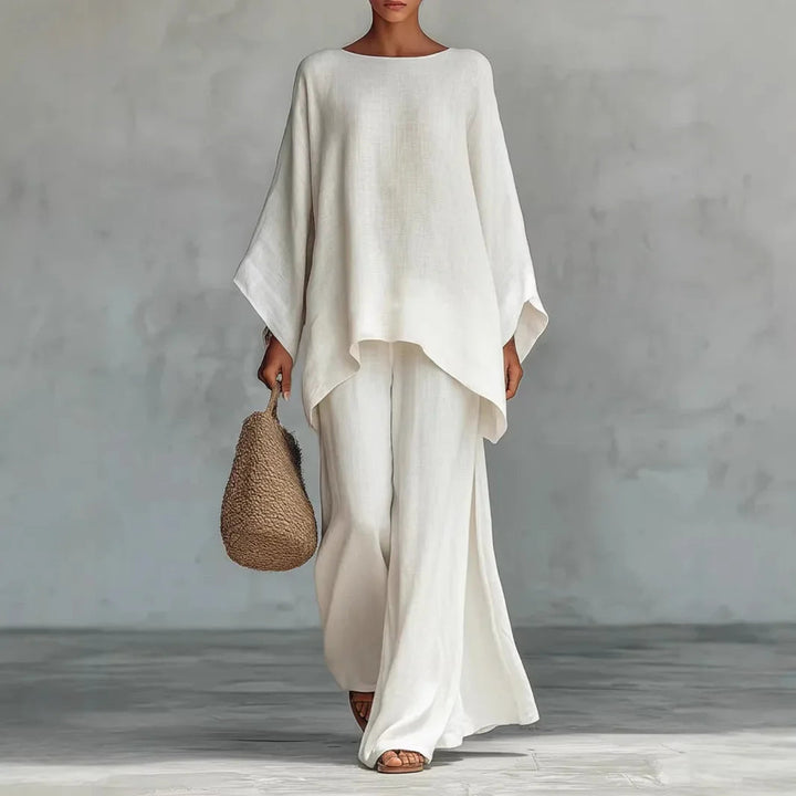 Mia | Elegant And Modern Asymmetrical Wide-Leg Set 0