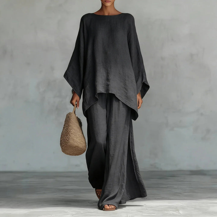 Mia | Elegant And Modern Asymmetrical Wide-Leg Set 2