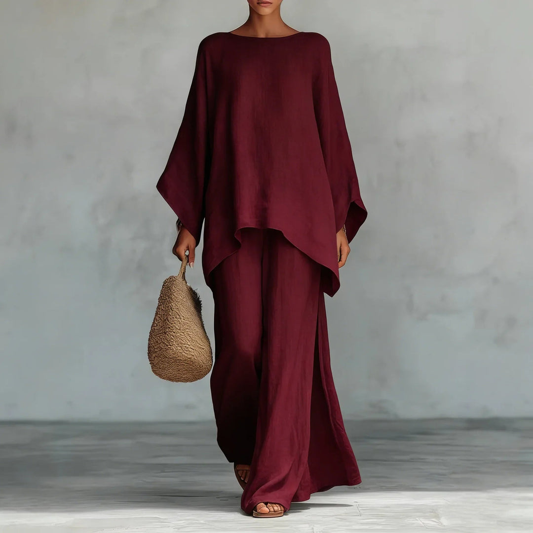 Mia | Elegant And Modern Asymmetrical Wide-Leg Set 3