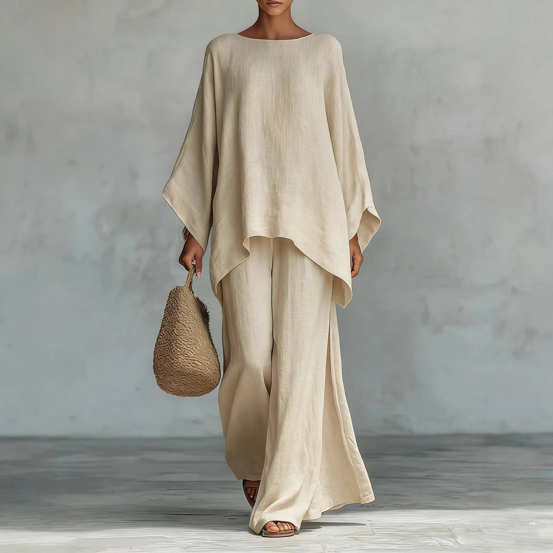 Mia | Elegant And Modern Asymmetrical Wide-Leg Set 4