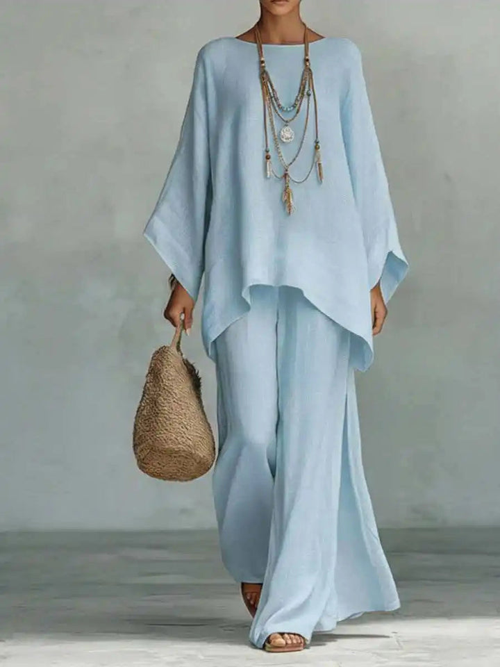 Mia | Elegant And Modern Asymmetrical Wide-Leg Set 6