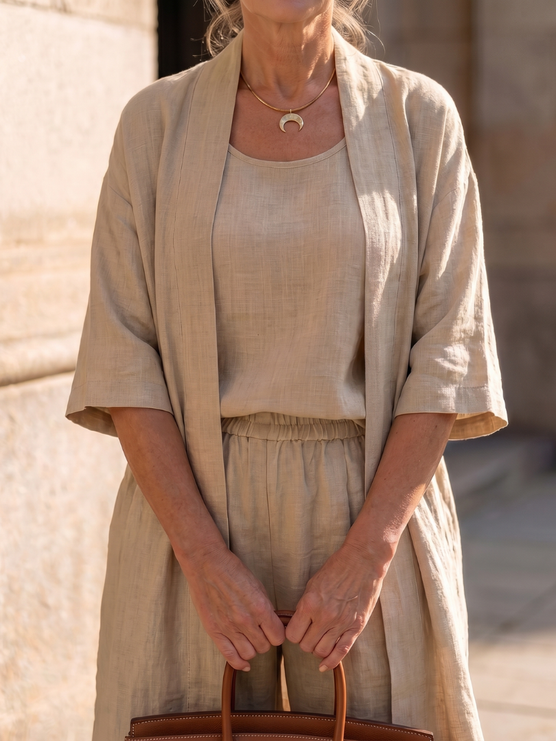 Mia | Stylish and Breezy Three-Piece Relaxed Set 5