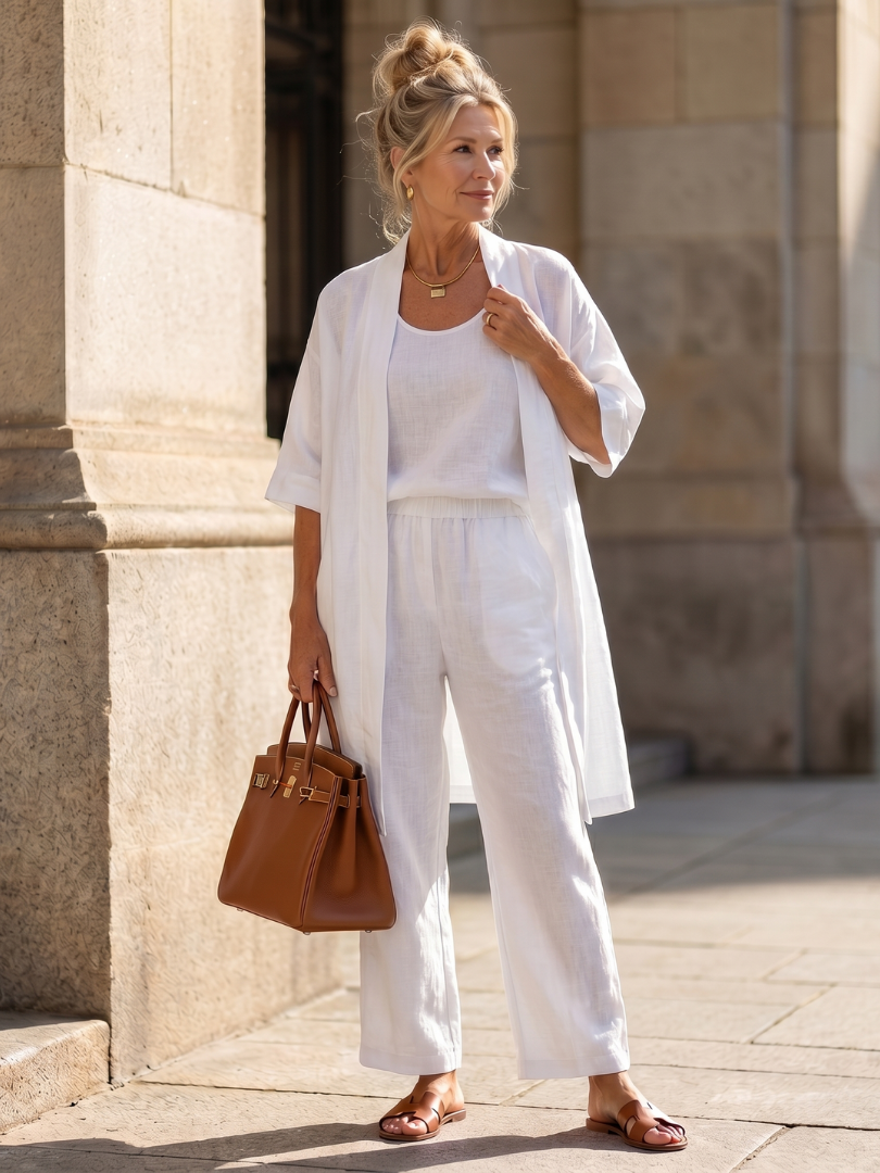Mia | Stylish and Breezy Three-Piece Relaxed Set 9