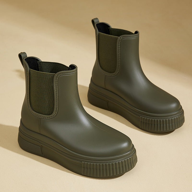 Mia | Waterproof Platform Chelsea Rain Boots 0