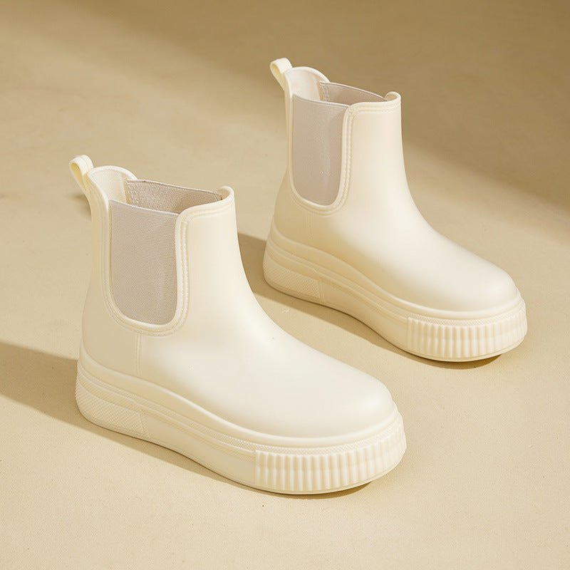 Mia | Waterproof Platform Chelsea Rain Boots 1
