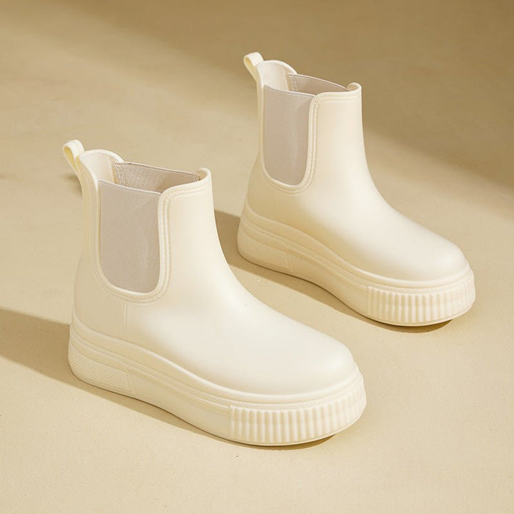 Mia | Waterproof Platform Chelsea Rain Boots 1