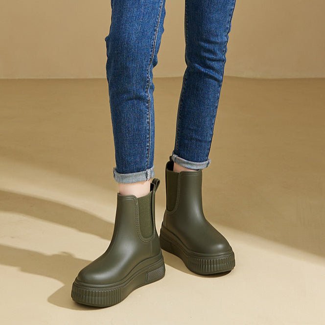 Mia | Waterproof Platform Chelsea Rain Boots 4