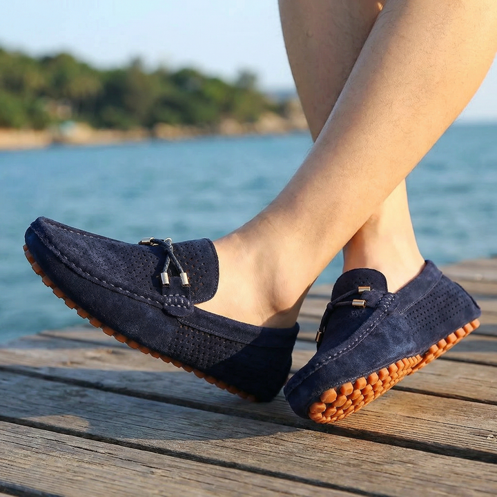 Mike | Luxury perforated leather loafers 1