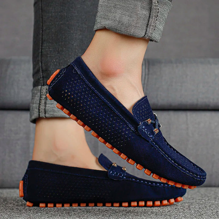 Mike | Luxury perforated leather loafers 3