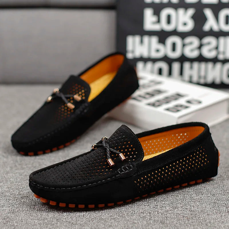 Mike | Luxury perforated leather loafers 7