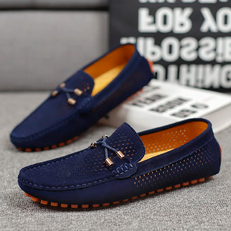 Mike | Luxury perforated leather loafers 8