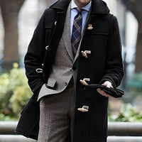 Arden | Woll-Trenchcoat mit Kapuze und Knebelverschluss