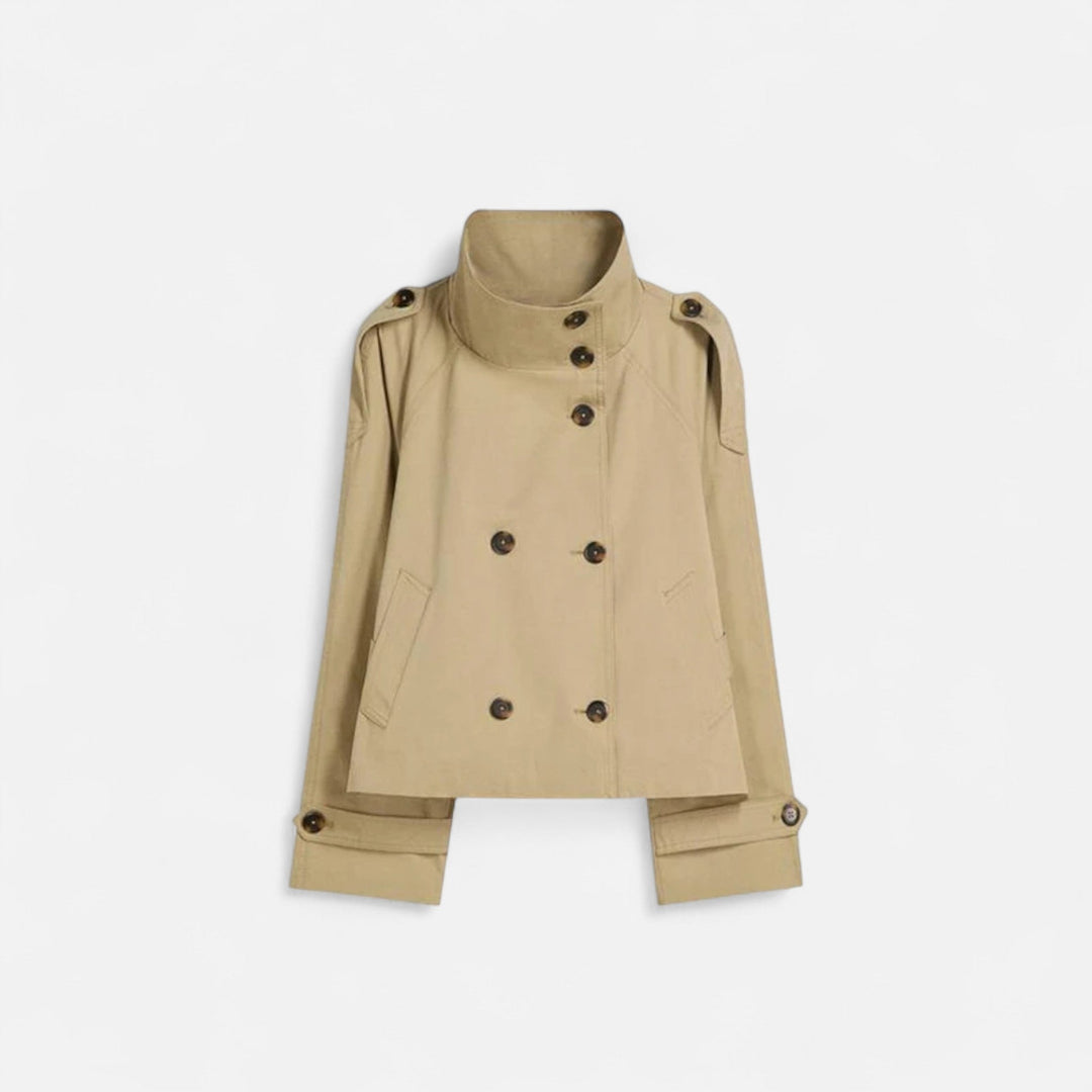 Mila | Women's Short Trench Coat Chic Timeless 0