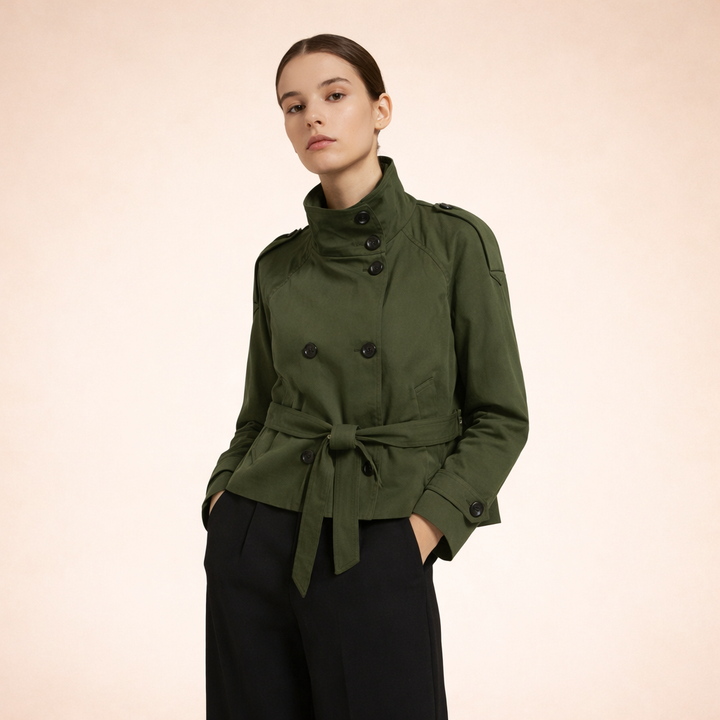 Mila | Women's Short Trench Coat Chic Timeless 7