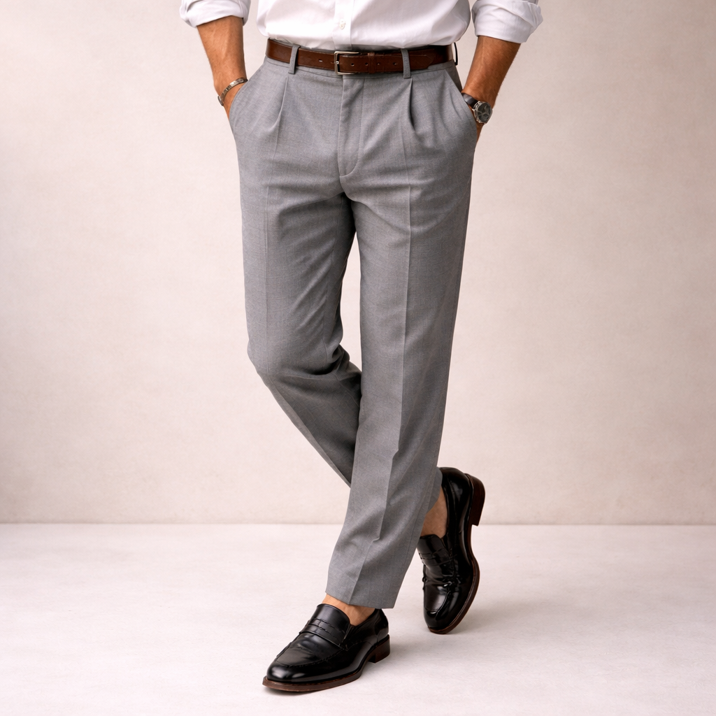Milan | Comfortable and elegant pinstripe trousers 4