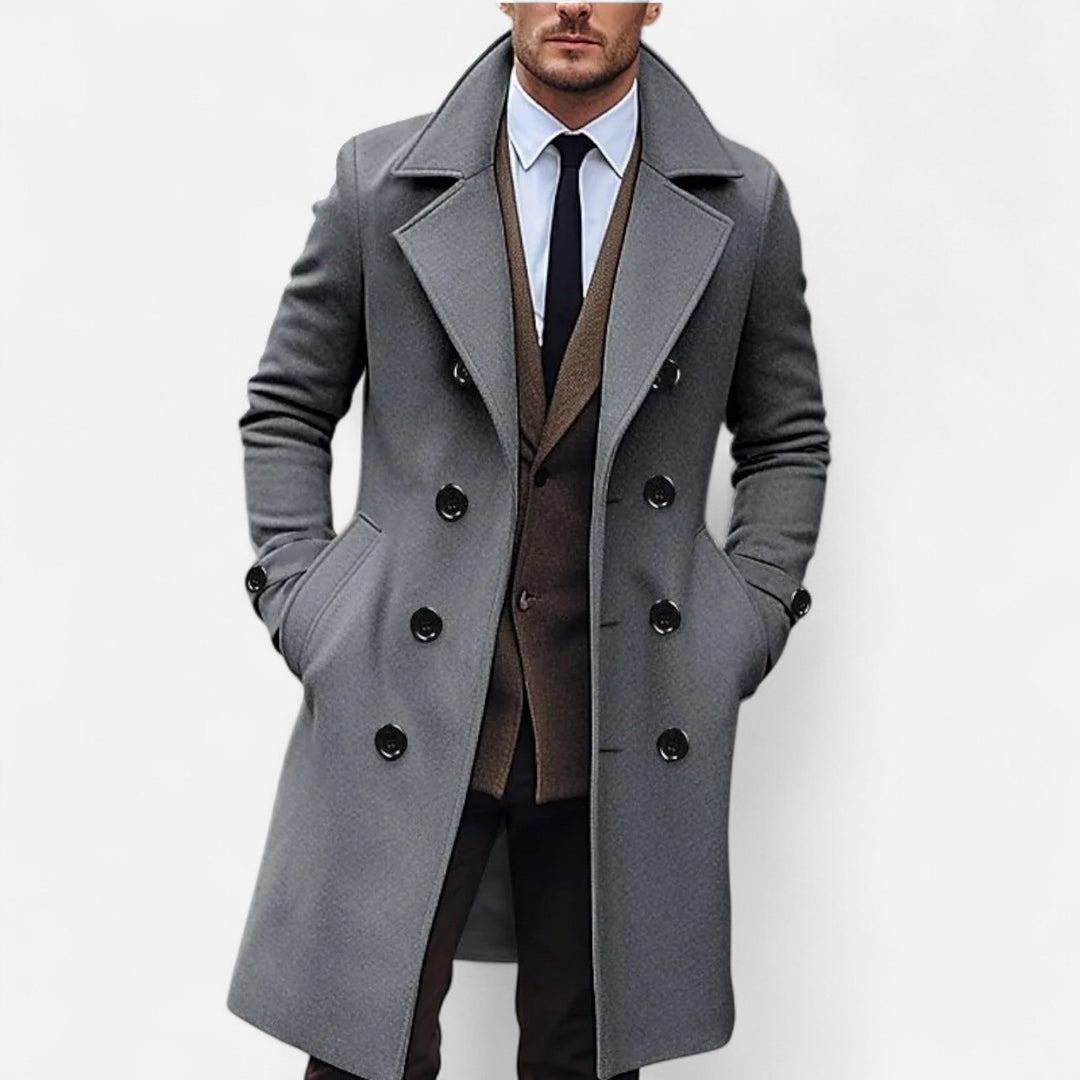 Milan | Long Men's Coat Elegant Warm Timeless 3