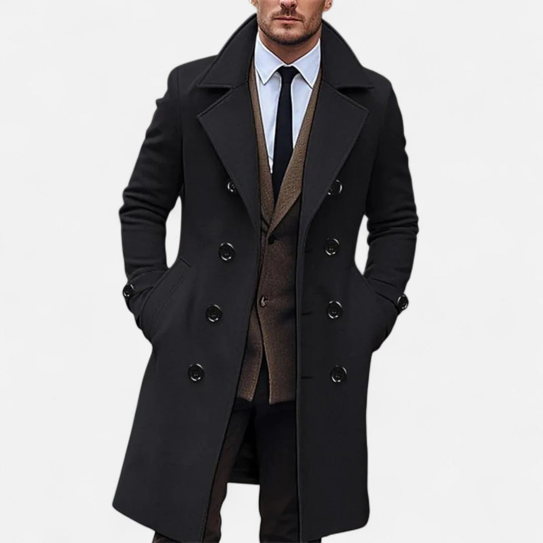 Milan | Long Men's Coat Elegant Warm Timeless 4