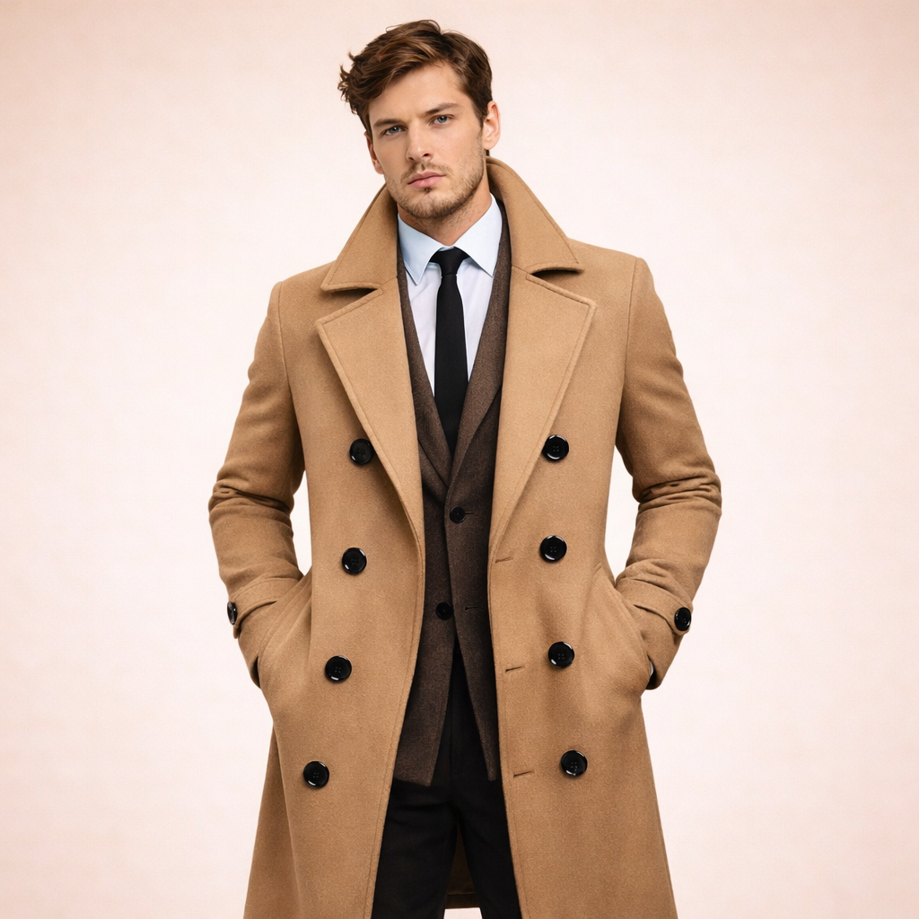 Milan | Long Men's Coat Elegant Warm Timeless 5