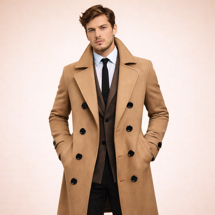 Milan | Long Men's Coat Elegant Warm Timeless 5