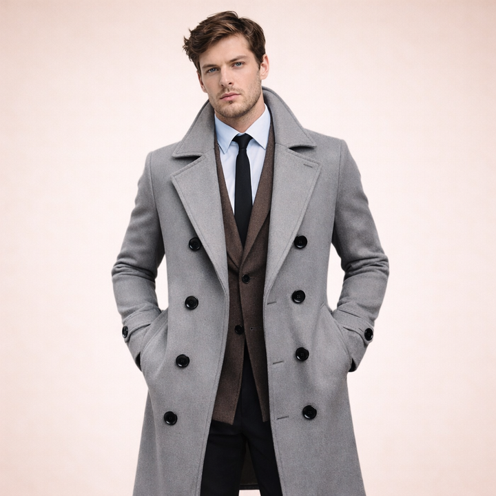 Milan | Long Men's Coat Elegant Warm Timeless 6