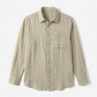Milo | Casual Lightweight Men's Linen Shirt with Chest Pocket
