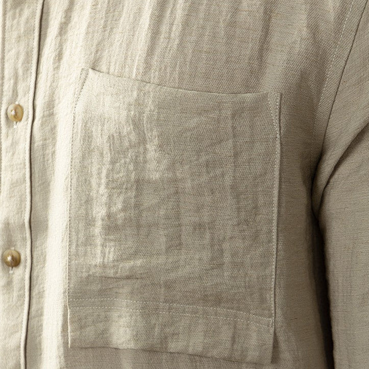 Milo | Casual Lightweight Men's Linen Shirt with Chest Pocket 3