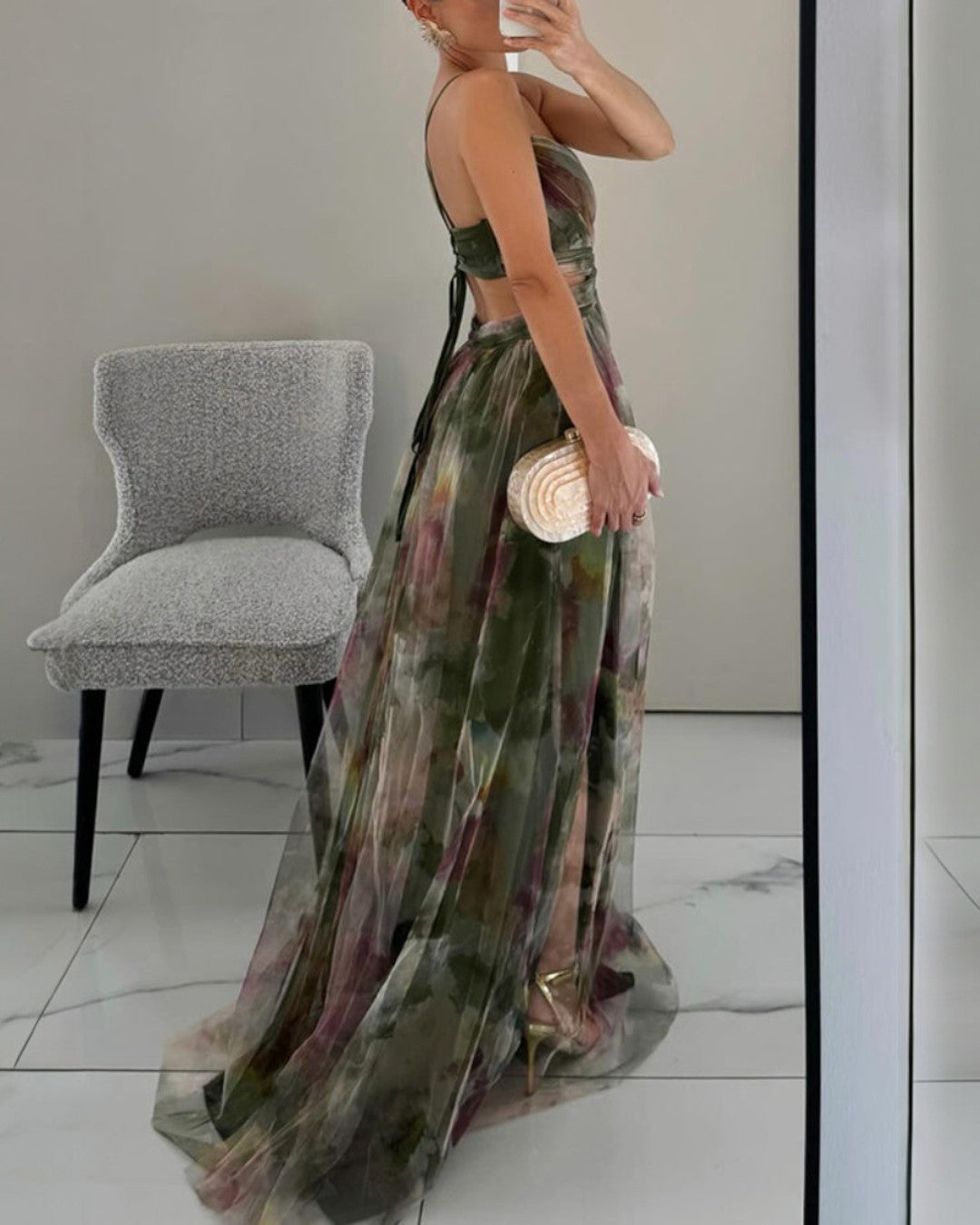 Mira | Elegant Floral Print Women’s Dress for Wedding Guests & Summer Events 8