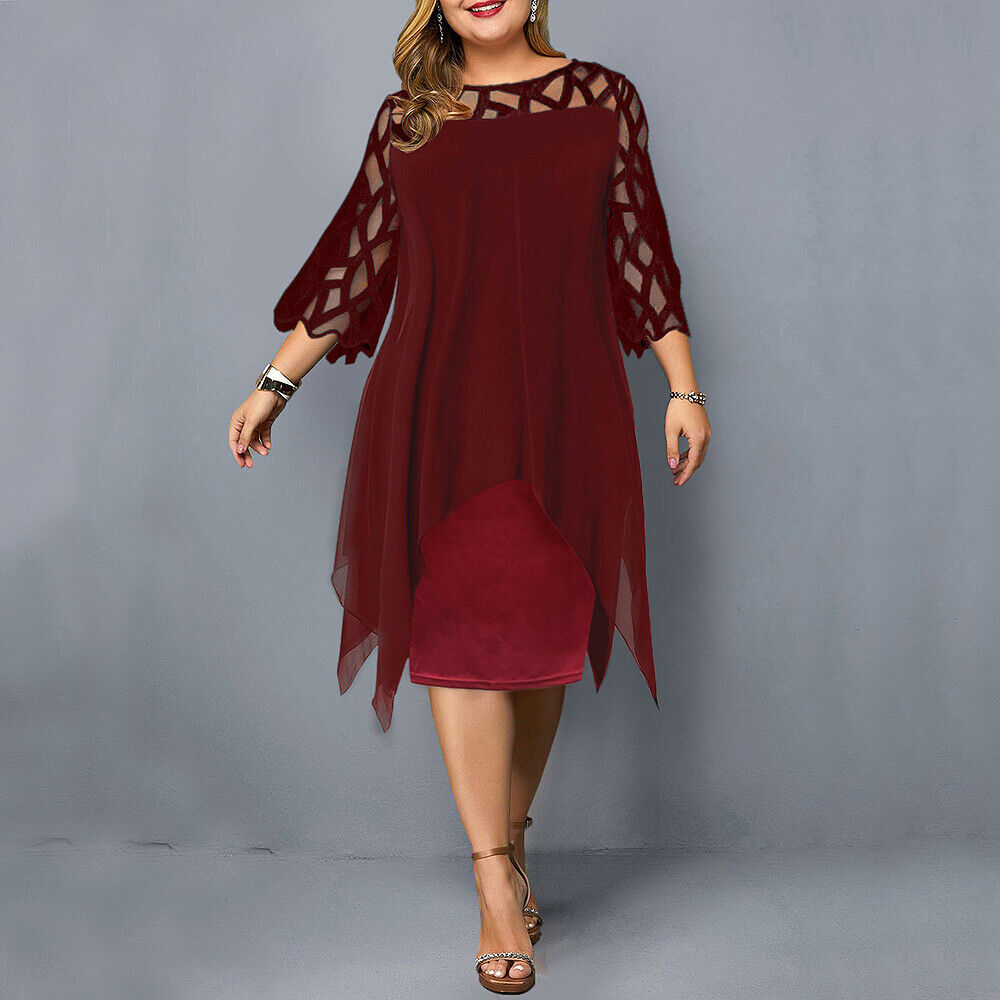 Mirella | Plus Size Formal Dresses – Elegant, Comfortable & Versatile Midi Dress for Weddings 2