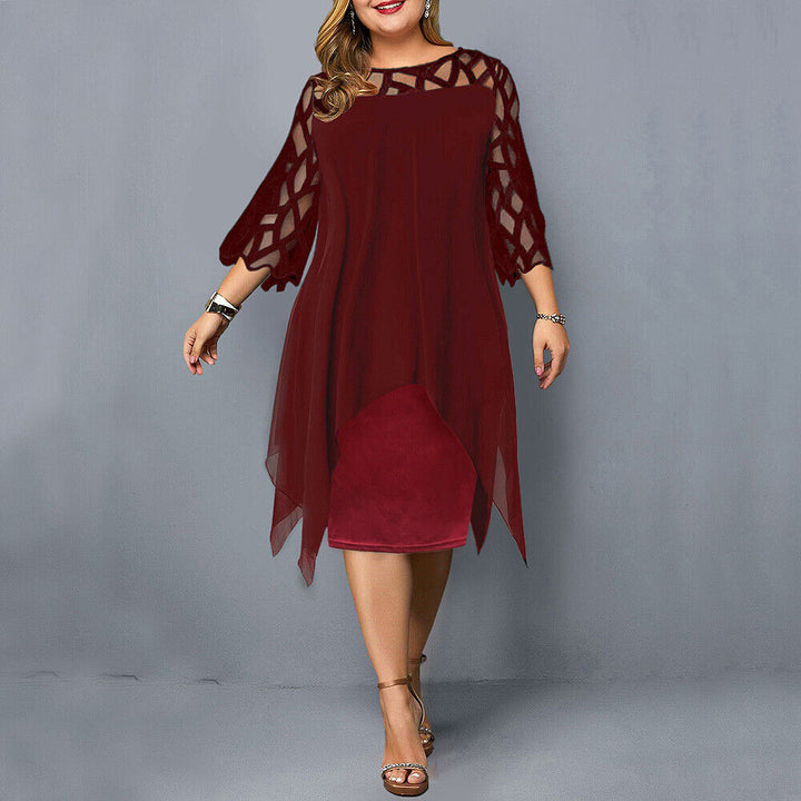 Mirella | Plus Size Formal Dresses – Elegant, Comfortable & Versatile Midi Dress for Weddings 2