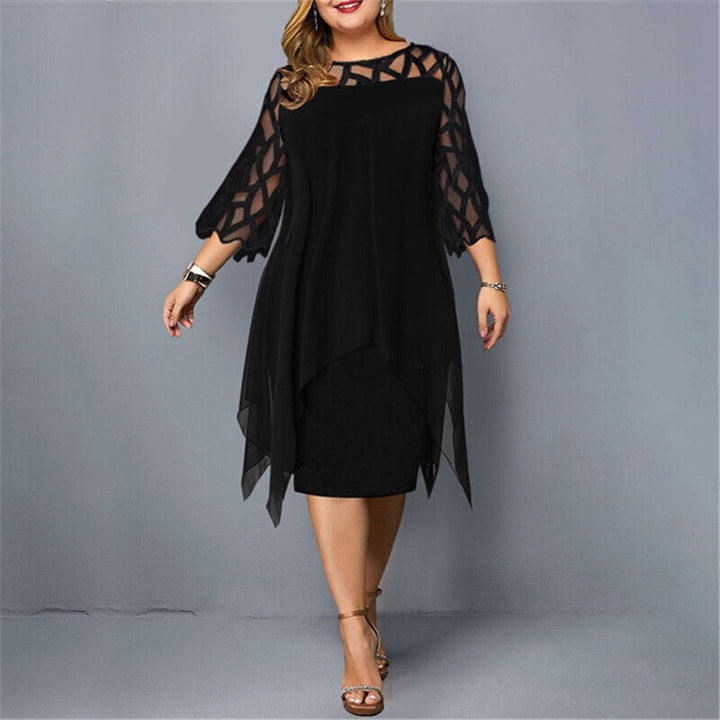 Mirella | Plus Size Formal Dresses – Elegant, Comfortable & Versatile Midi Dress for Weddings 3
