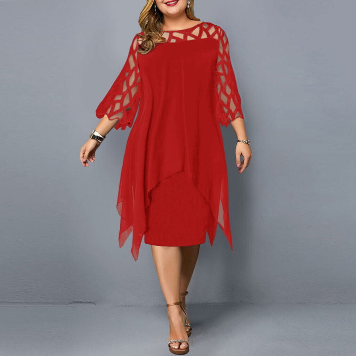 Mirella | Plus Size Formal Dresses – Elegant, Comfortable & Versatile Midi Dress for Weddings 7