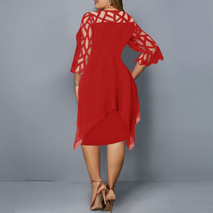 Mirella | Plus Size Formal Dresses – Elegant, Comfortable & Versatile Midi Dress for Weddings 8