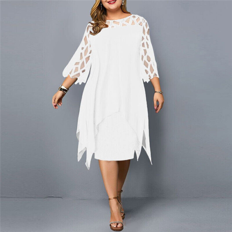 Mirella | Plus Size Formal Dresses – Elegant, Comfortable & Versatile Midi Dress for Weddings 9