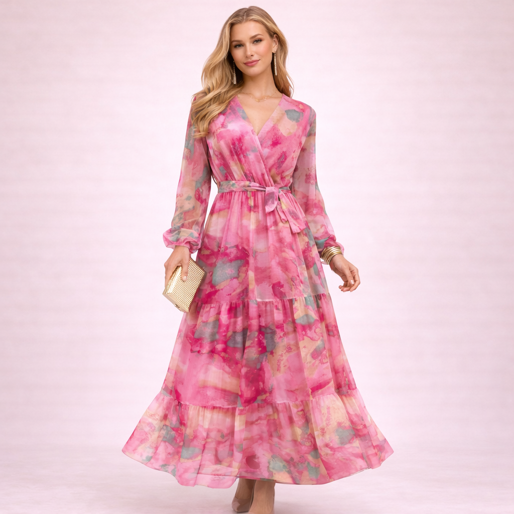 Mirella | Soft women's dress with floral print 1