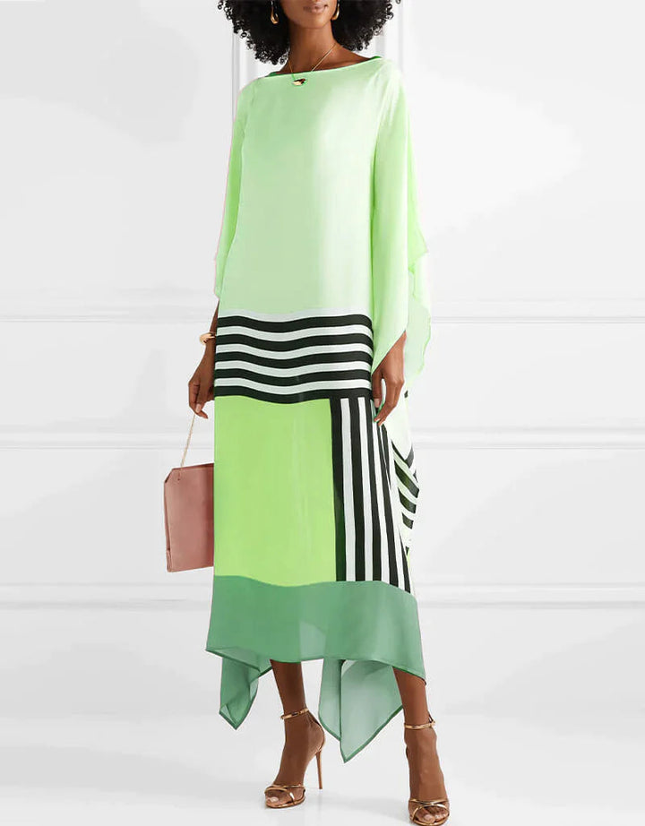 Monica | Flowing Maxi Dress with Batwing Sleeves for Women 4