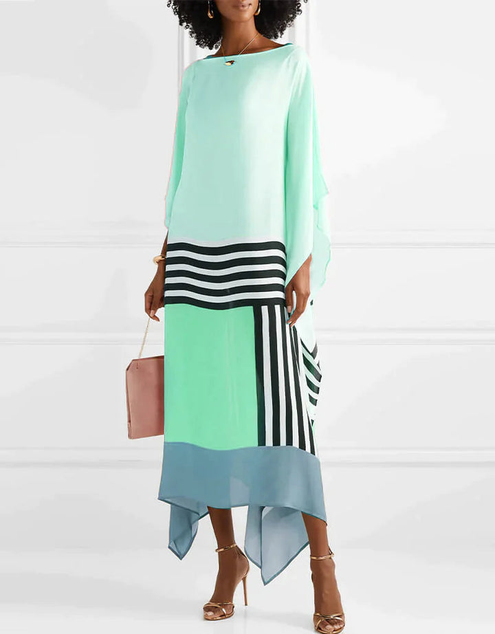 Monica | Flowing Maxi Dress with Batwing Sleeves for Women 5