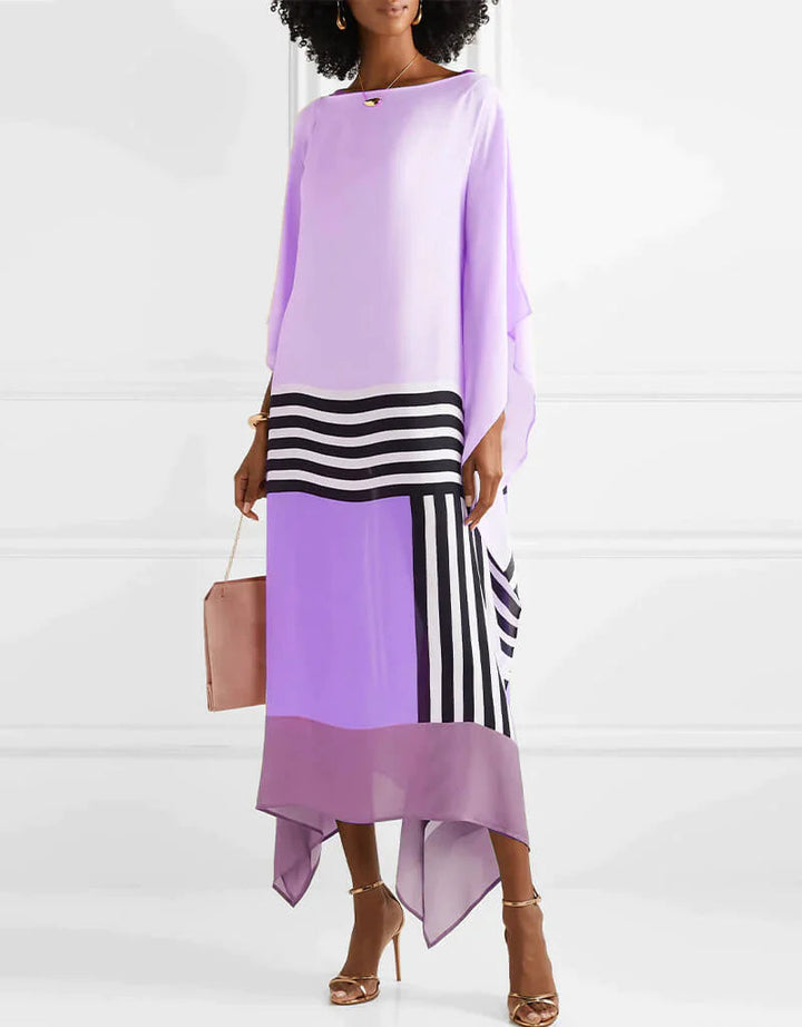 Monica | Flowing Maxi Dress with Batwing Sleeves for Women 6