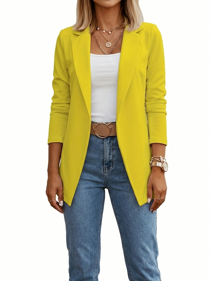 Montera | Draped Open-Front Elegant Blazer 5